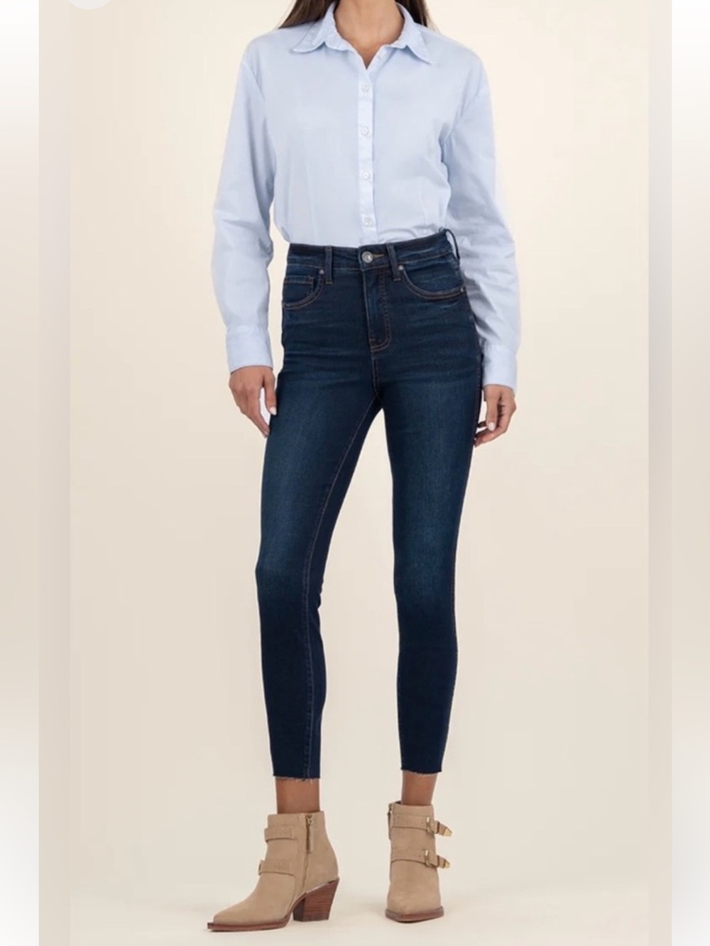 KUT from the Kloth Connie High Rise Fab Ab Ankle Skinny Jeans - Size 6